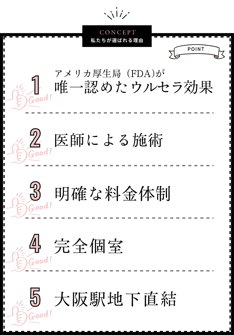 キュッと引き締めLalaClinicの小顔効果